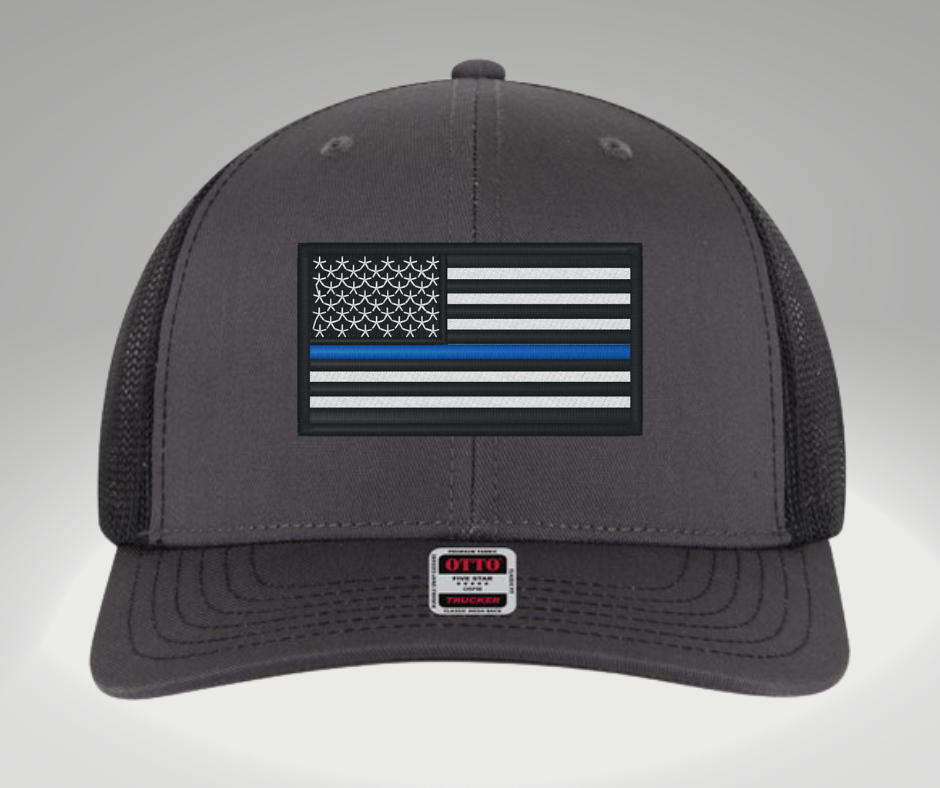Thin Blue Line Hat Charcoal/Black