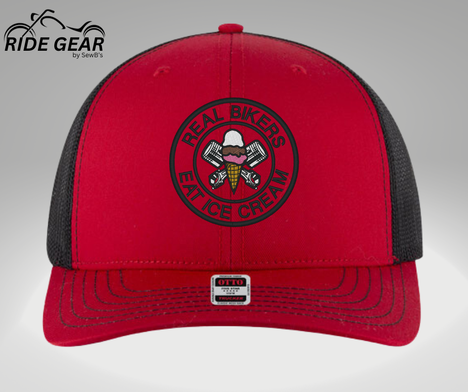 Real Bikers Eat Ice Cream Trucker Hat