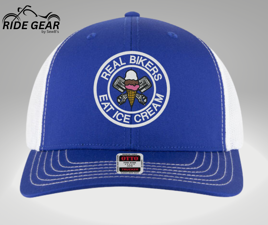 Real Bikers Eat Ice Cream Trucker Hat