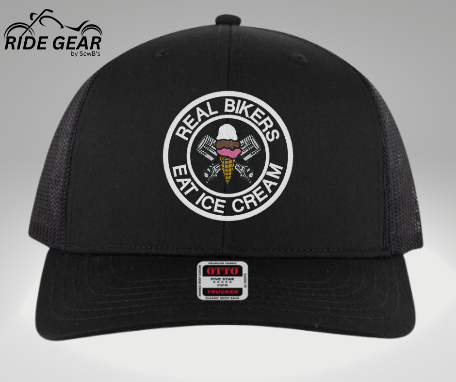 Real Bikers Eat Ice Cream Trucker Hat