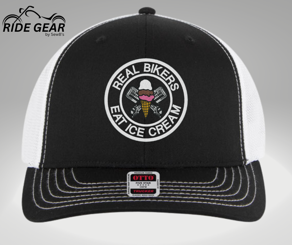 Real Bikers Eat Ice Cream Trucker Hat