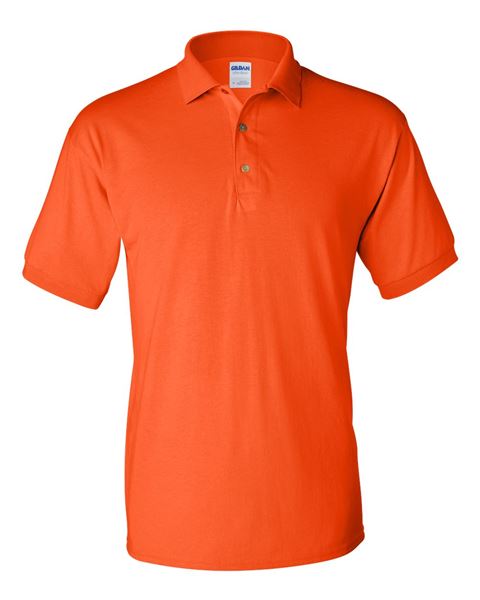 Embroidered Polo Orange