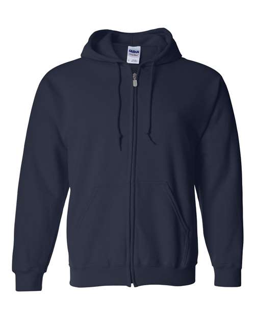 FULL ZIP HOODED SWEATSHIRT With Logo Navy