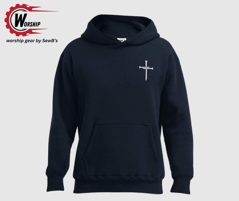 3 Nail Cross Hooded Sweatshirt Black
