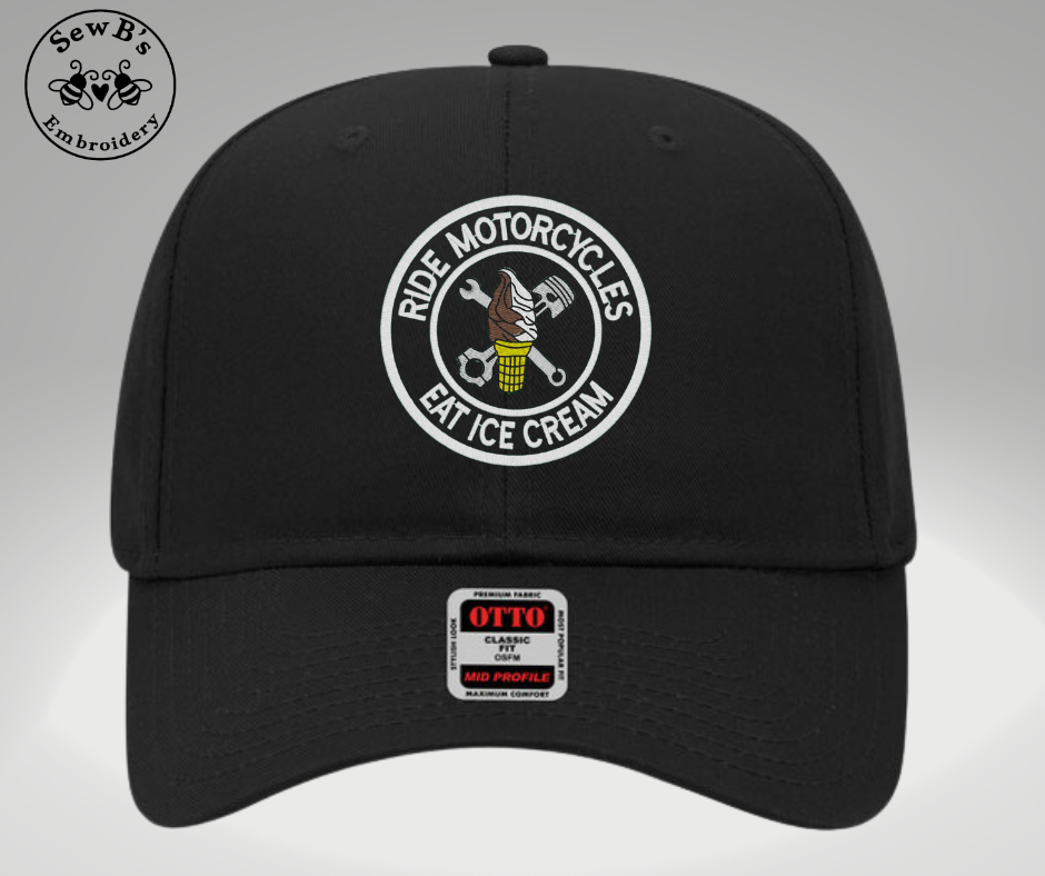 "Ride Motorcycles Eat Ice Cream" Hat