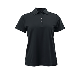 Black Ladies Performance Polo