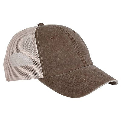 Brown/Stone Unstructured Trucker Hat