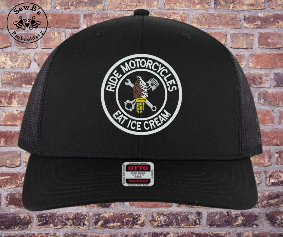 "Ride Motorcycles Eat Ice Cream" Hat