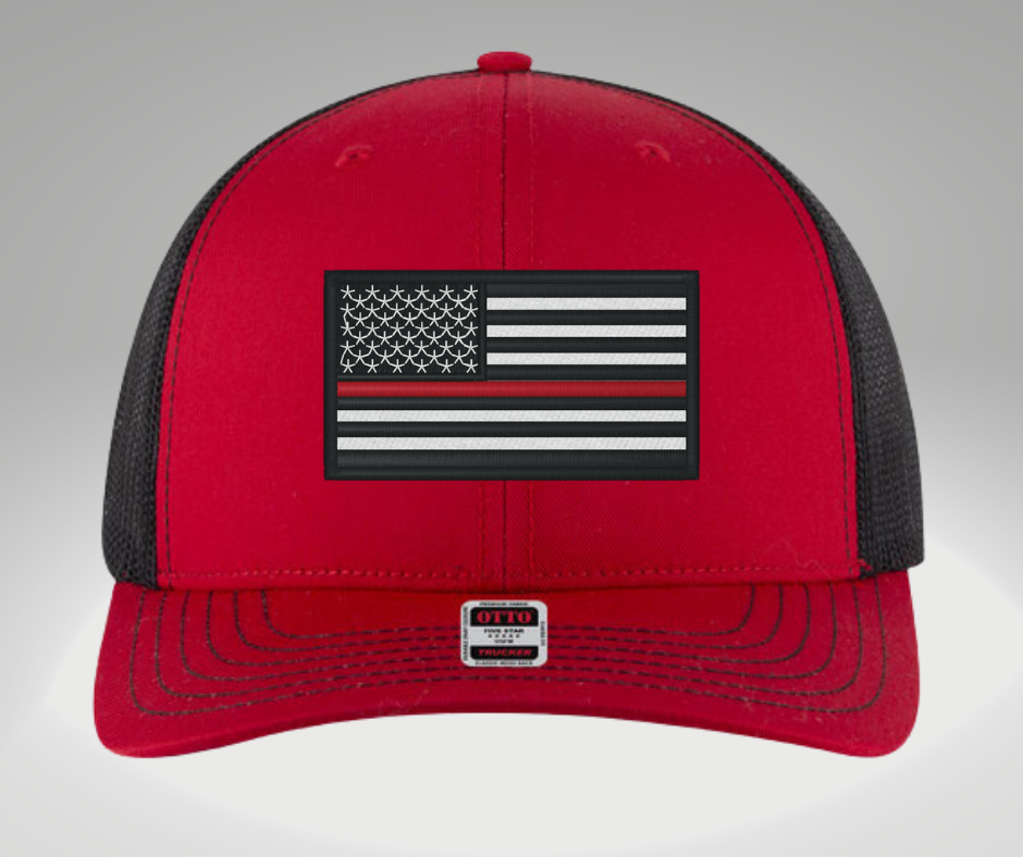 Thin Green Line Hat Red/Black