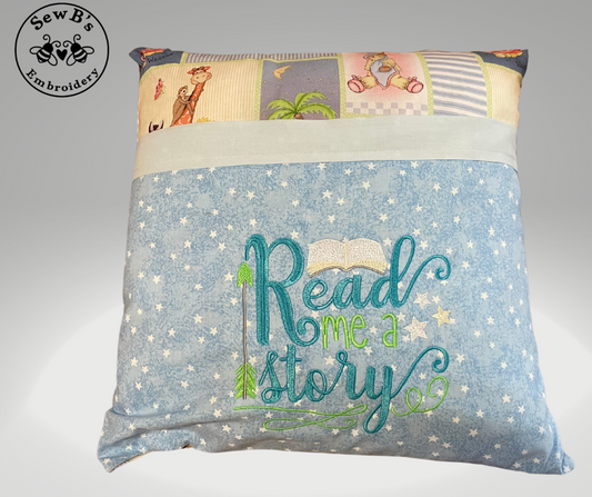 Reading/Pocket Pillow “Read Me a Story"