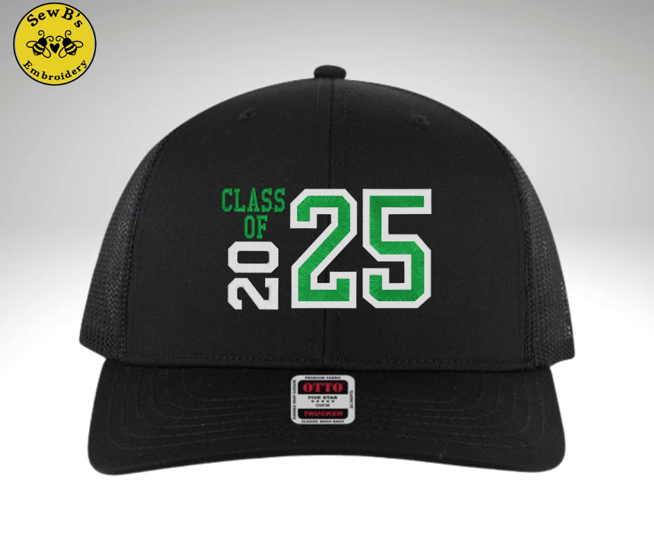 Class of 25 hat  black green