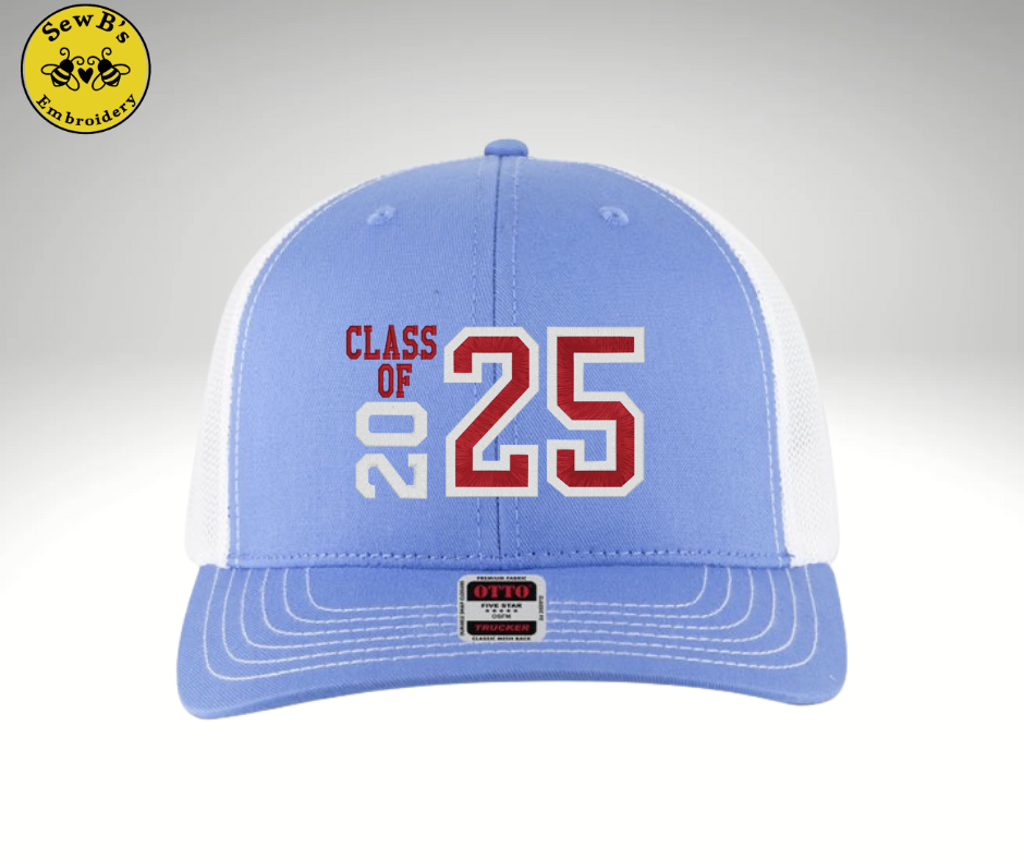 Class of 25 hat  Blue/white