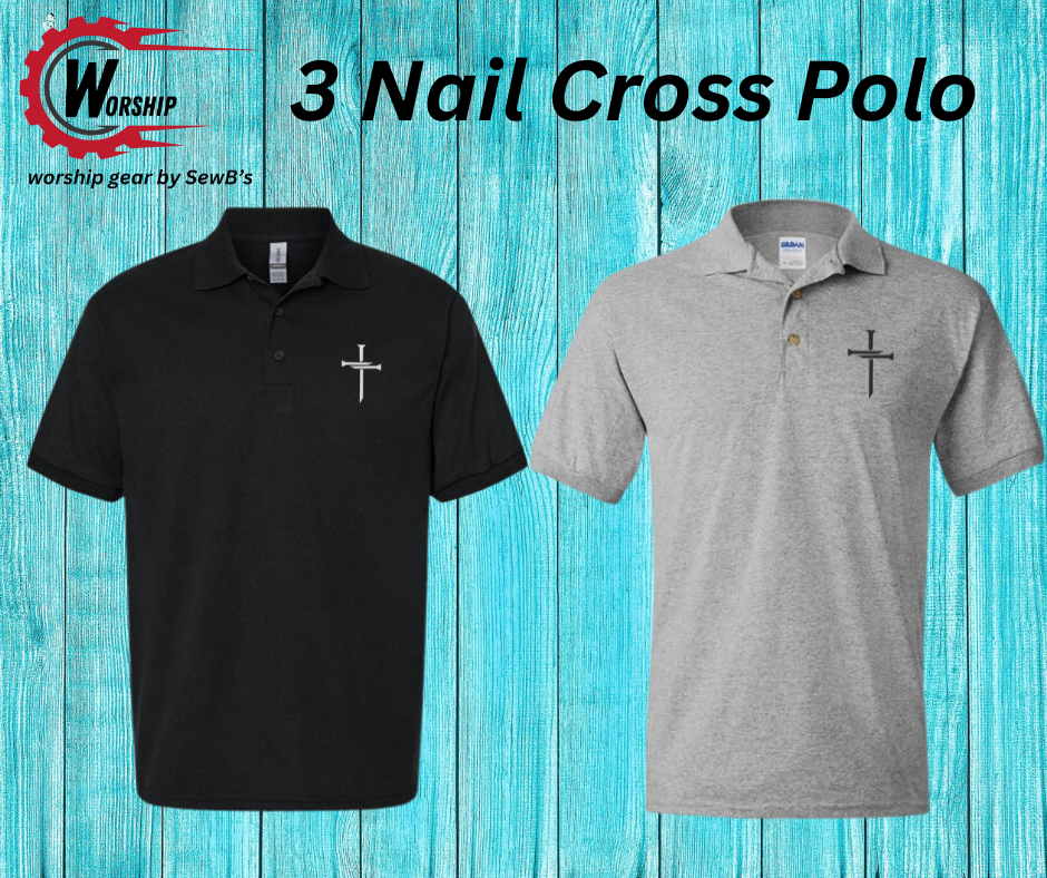 3 Nail Cross Polo Shirt