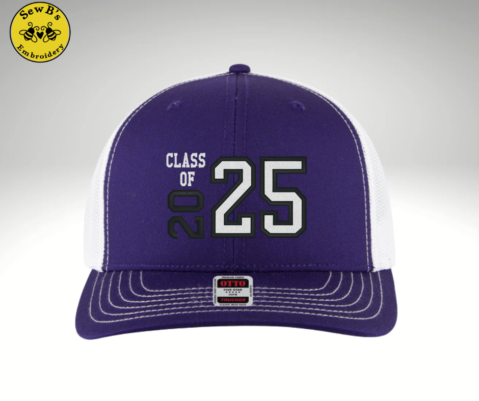 Class of 25 hat Purple/White