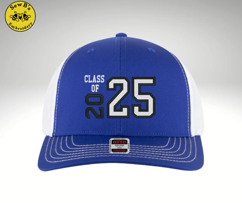 Class of 25 hat Blue/Whitw