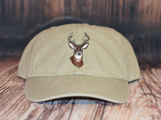 Deer Head Unstructured Hat