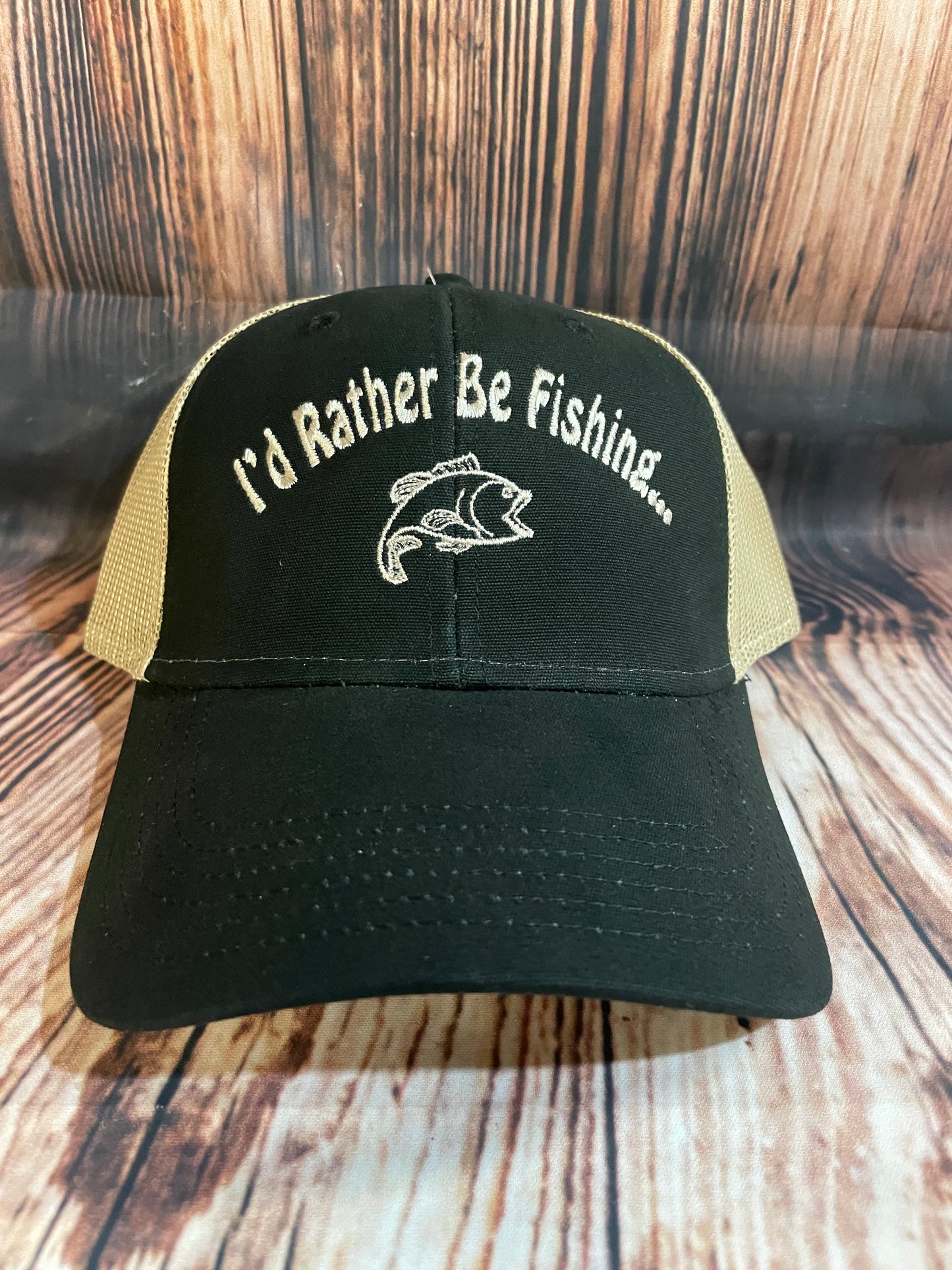 "I'd Rather Be Fishing" Trucker Hat