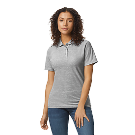 Ladies Embroidered Polo Sport Grey