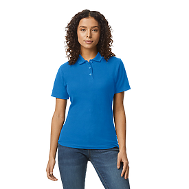 Ladies Embroidered Polo Royal