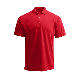 Red Performance Polo